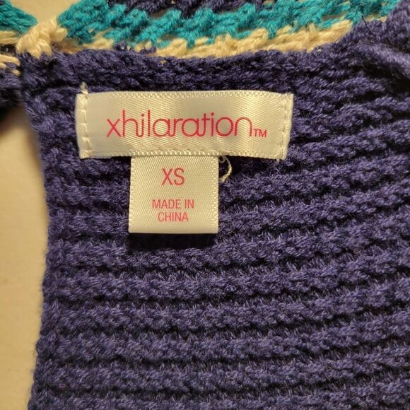 "Xhilaration" Woman's Maxi dress Size: XS dk blue Multicolored Preowned - Picture 5 of 6
